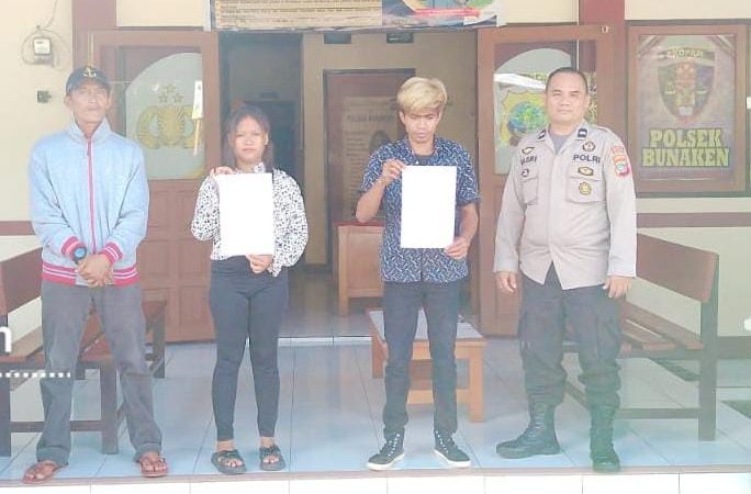 Bripka Sulitno Jali, anggota piket Reskrim, berhasil menyelesaikan konflik melalui proses mediasi (problem solving). Kejadian tersebut melibatkan Pelapor/Korban, Vanessa Safira Gagola, berusia 22 tahun, pekerja di MRT, dan Terlapor/Pelaku, Amirrudin Maharil, 25 tahun, seorang pekerja swasta. Lokasi kejadian terletak di Kelurahan Molas Lingkungan V Kecamatan Bunaken Kota Manado, pada hari Selasa, 02 Januari 2024.