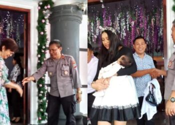 Kasat Binmas Polresta Manado, Kompol Arie Najoan, melaksanakan kegiatan Minggu Kasih di Gereja Bethel Jemaat Yehuda. Acara ini dihadiri oleh berbagai pihak, termasuk tokoh agama dan masyarakat sekitar.