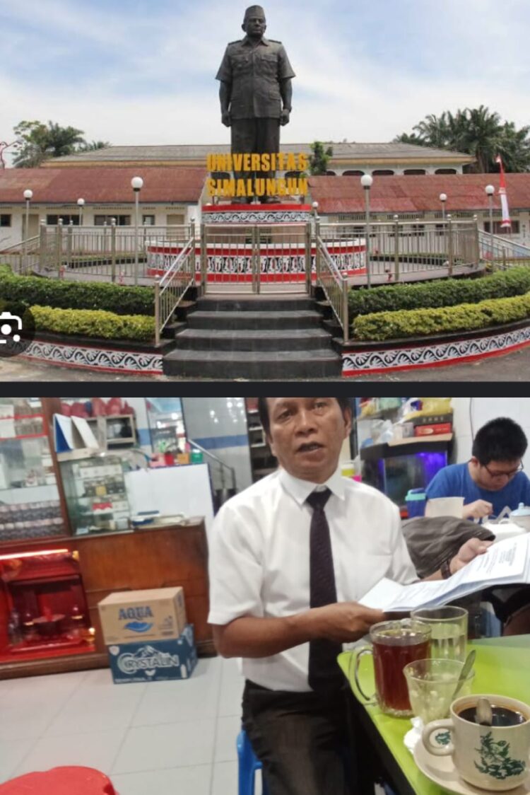 Binaris Situmorang, SH, selalu kuasa hukum dari termohon Kasasi II, pada Senin, (8/1/2024), di jalan Surabaya, kota Pematangsiantar.