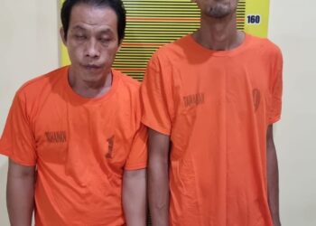 DITANGKAP: Dua residivis kasus narkoba berhasil ditangkap Tim Unit 2 Subdit III Direktorat (Dit) Narkoba Polda Sumut. (Foto Dok/ Polda Sumut)