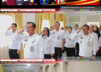 Menteri Hukum dan Hak Asasi Manusia, Yasonna H. Laoly bersama dengan jajaran Kementerian Hukum dan HAM di seluruh Indonesia dalam Resolusi Tahun 2024, menggelar apel bersama yang menggugah semangat dan membangkitkan antusiasme untuk memperkuat kinerja pegawai Kemenkumham di tahun 2024.