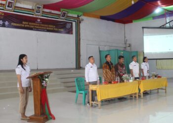 Komisi pemilihan umum daerah kabupaten nias barat laksanakan rapat koordinasi evaluasi kinerja perekrutan KPPS dan pengunggahan mandiri pada siakba, yang di hadiri seluruh PPK dan PPS se-kabupaten nias barat di aula tokosa hall nias barat pada senin 15 januari 2024.