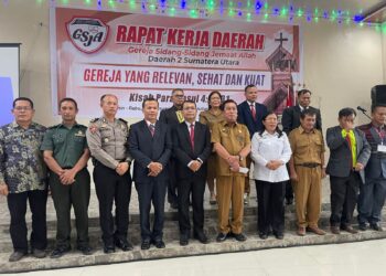 Kabag Ops Polres DAIRI Kompol Martualesi Sitepu, SH.,MH yang hadir mewakili kegiatan tersebut mengajak peserta Rakerda GSJA untuk mendoakan pelaksanaan pemilu yang tinggal hanya sebulan lagi agar berjalan lancar, aman dan damai.