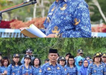 Aparatur Sipil Negara (ASN) Pemerintah Kabupaten (Pemkab) Simalungun melaksanakan upacara Hari Kesadaran Nasional, di halaman Kantor Bupati Simalungun, Pamatang Raya, Sumut, Rabu (17/1/2024).

Bertindak sebagai Pembina Upacara Bupati Simalungun diwakili Wabup Bupati H. Zonny Waldi, pimpinan upacara Sekretaris Dewan Marolop Silalahi dan perwira upacara Kadis Koperasi dan UKM Marulitua Tambunan.