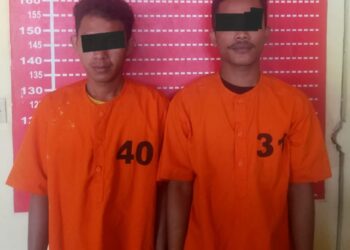 Note
MS =Muhammad Syaiful.
BS = Bagus Sujiwo | Keterangan Foto
DIAMANKAN : MS (26), mekanik yang diduga melakukan pencurian batrei bekas milik majikannya bersama temannya BS (22), diamankan di Polsek Firdaus. (Foto Dok/Humas Polres)