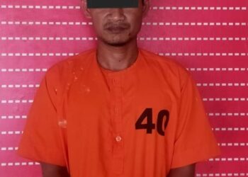 Note :
DP = DONAL PRAYOGA | DIAMANKAN : DP (35), terduga pengedar sabu diamankan di Satnarkoba Polres Sergai. (Foto Dok/Humas Polres)