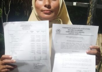 Suryati, Sekretaris Desa (sekdes) Teupin Jok, Kecamatan Nibong, Aceh Utara.