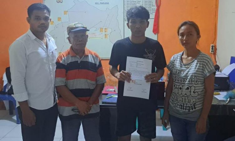 Kanit Reserse Polsek Pineleng, Aiptu Hesky Umboh, S.Sos, dan Briptu M. Mandanusa, melakukan kegiatan problem-solving yang berhasil mengungkap dan mencegah ancaman serius yang dilakukan oleh 3 (tiga) orang anak