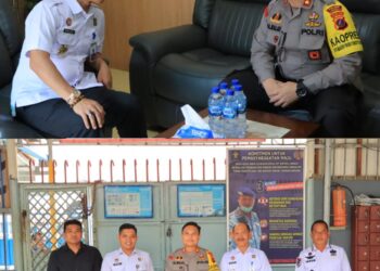 Kapolres Labuhanbatu AKBP Bernhard L Malau SIK melakukan kunjungan silaturahmi ke Lapas Rantauprapat Jalan Juang 45 Kel. Ujung Bandar Kec. Rantau Selatan Kab. Labuhanbatu Rabu Siang (31/01/2024)