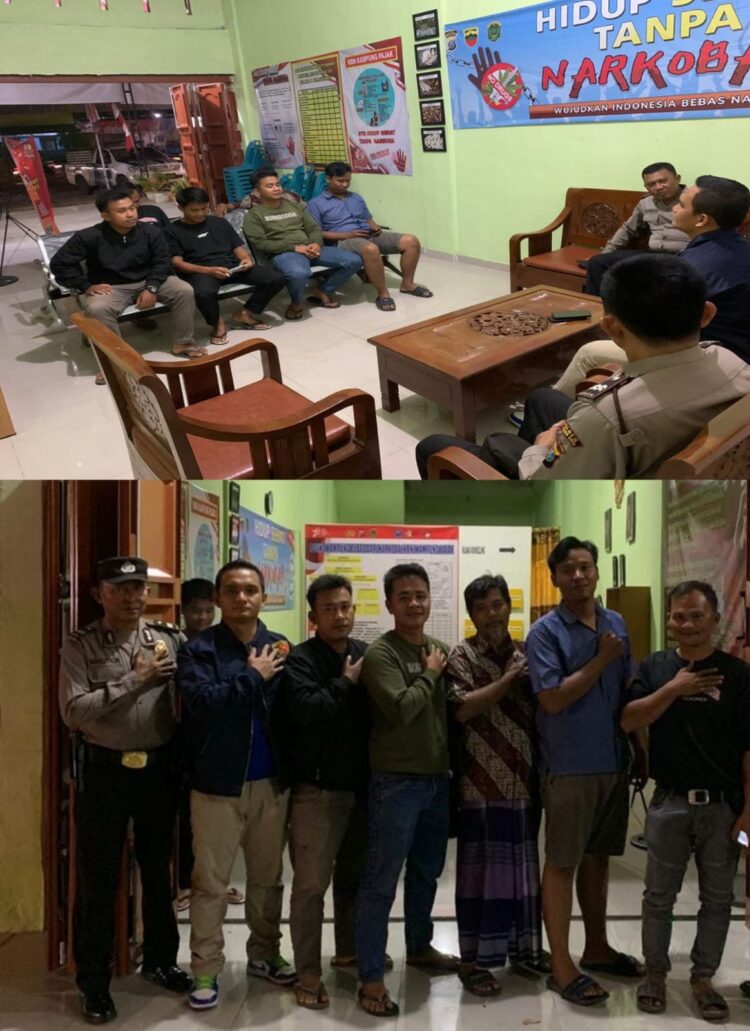 Polres Labuhanbatu mengadakan penyuluhan bahaya narkoba di Kampung Bebas dari Narkoba sebagai bagian dari upaya aktif dalam memberikan pemahaman yang lebih mendalam kepada masyarakat mengenai dampak buruk Narkoba di Desa Kampung Pajak Kec. NA IX-X Kab. Labuhanbatu Utara, Kamis (01/02/2024)