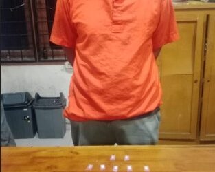 DITANGKAP: Bandar narkoba, Sofyan Bangun (48) berhasil ditangkap personel Polsek Patumbak (Foto Dok/ Polsek Patumbak)