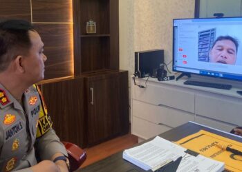 IMBAU: Kapolres Pelabuhan Belawan AKBP Janton Silaban, Selasa (13/2/2024) mengimbau warga menggunakan hak suaranya pada Pemilu 2024 yang dijadwalkan Rabu (14/2/2024).(Foto dok/Polres Belawan)
