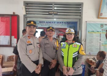 Polres Pematangsiantar berikan pengamanan untuk Antisipasi timbulnya masalah terhadap perhitungan suara di PPK, Sabtu 17 Februari 2024
