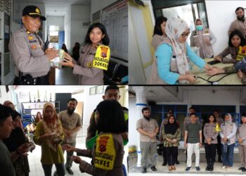 Tim Sidokkes Polres Labuhanbatu melaksanakan patroli pengecekan kesehatan dan pemberian vitamin kepada personel Pam di PPK Bilah Barat, dan Perangkat/Petugas PPK Bilah Barat, Jumat (16/02/2024).