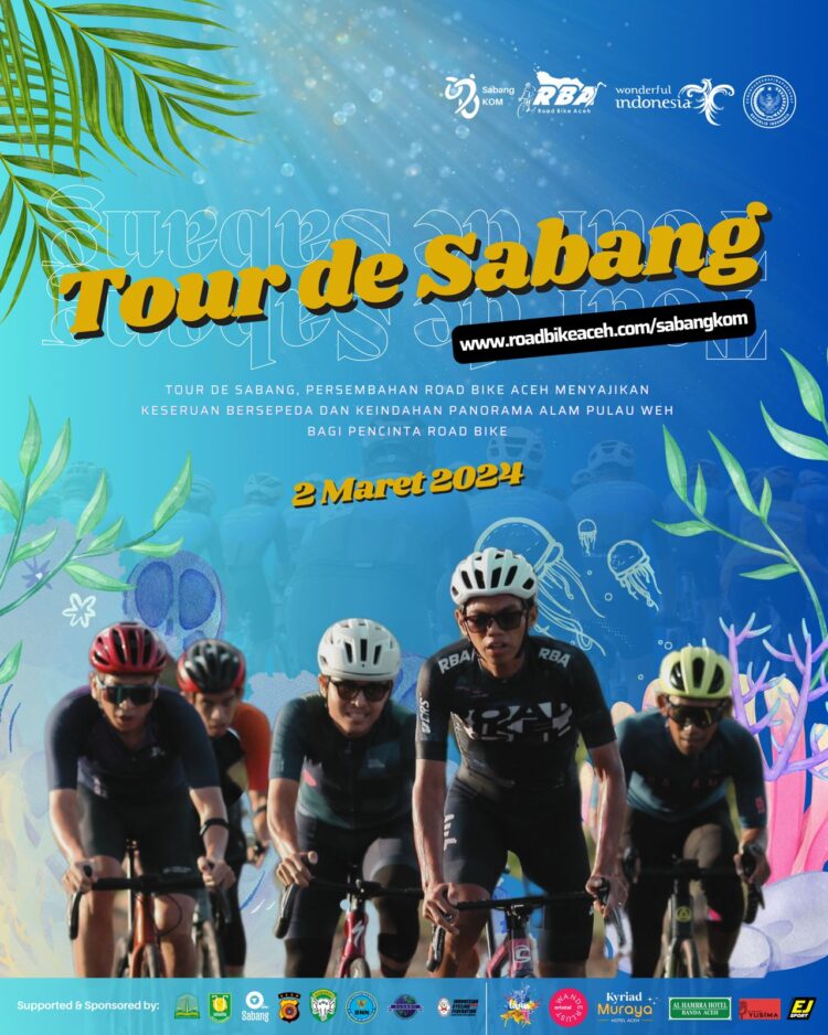 Event Tour De Sabang (TDS), yang berlangsung pada 02 Maret 2024 mendatang.