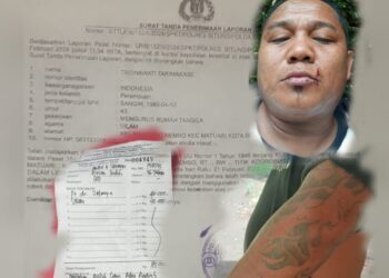 Kondisi Abdul alias Opo Kandang yang mengalami luka di bagian muka dan lebam ditangan kiri dan telah divisum untuk memenuhi laporan pidana kepolisian.