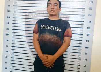 NB: Gideon Situmorang

DIAMANKAN: Pelaku curanmor berinisial GS diamankan di Polsek Medan Area, Selasa (27/2/2024).(Foto Dok/Polsek)