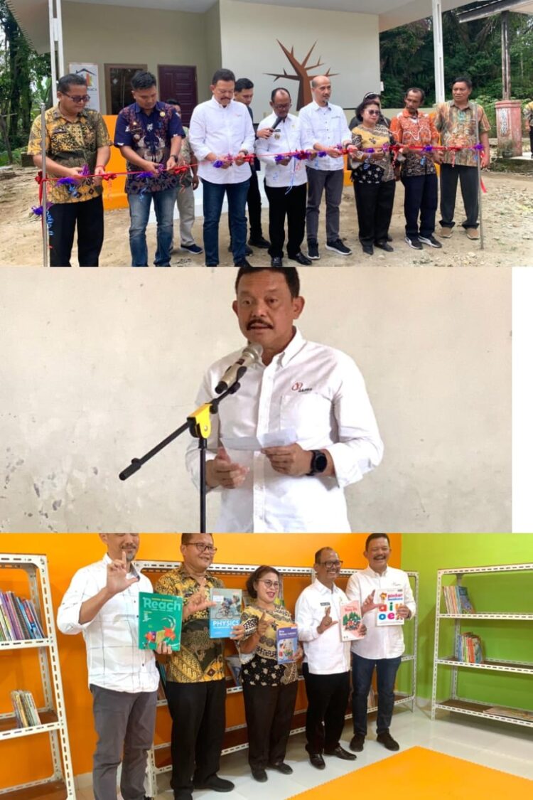 PT Suri Tani Pemuka (STP) anak perusahaan JAPFA membangun dan meresmikan perpustakaan di Sekolah Dasar Negeri (SDN) 096779 dan merenovasi perpustakaan SDN 091288 Janggir Leto, Kecamatan Panei, Kabupaten Simalungun. Kamis (29/02/2024).