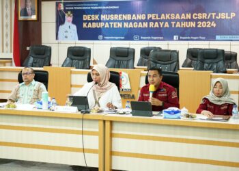 Bappeda Nagan Raya menggelar acara Desk Musrenbang Pelaksanaan CSR/TJSLP tahun 2024 dengan sejumlah perusahaan dalam wilayah kabupaten setempat. Kegiatan yang dilaksanakan di Aula Bappeda, Komplek Perkantoran Suka Makmue, Jum'at (1/3/2024) itu dihadiri perwakilan sejumlah pimpinan perusahaan, keuchik di lingkungan perusahaan, para Kabid Bappeda dan sejumlah wartawan serta undangan lainnya.