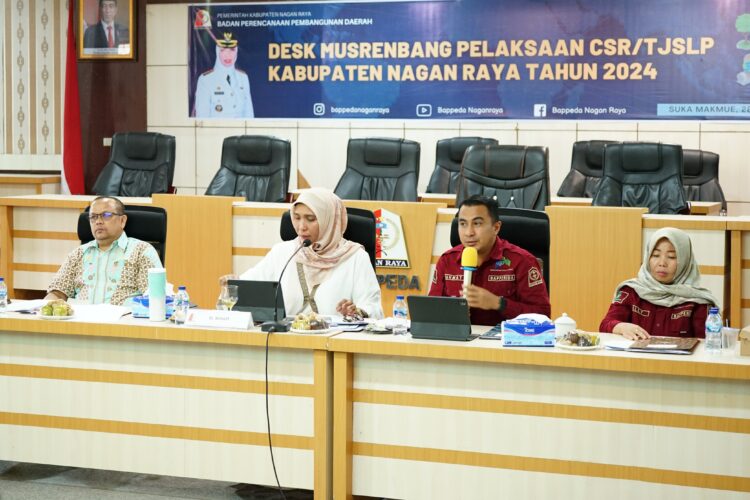 Bappeda Nagan Raya menggelar acara Desk Musrenbang Pelaksanaan CSR/TJSLP tahun 2024 dengan sejumlah perusahaan dalam wilayah kabupaten setempat. Kegiatan yang dilaksanakan di Aula Bappeda, Komplek Perkantoran Suka Makmue, Jum'at (1/3/2024) itu dihadiri perwakilan sejumlah pimpinan perusahaan, keuchik di lingkungan perusahaan, para Kabid Bappeda dan sejumlah wartawan serta undangan lainnya.