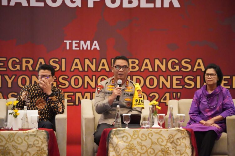Kepolisian Negara Republik Indonesia menggelar Dialog Publik dengan tema “Integrasi Anak Bangsa Dalam Menyongsong Indonesia Emas Pasca Pemilu 2024”, bertempat di The Alana Hotel, Yogyakarta, pada Selasa (5/3/2024).