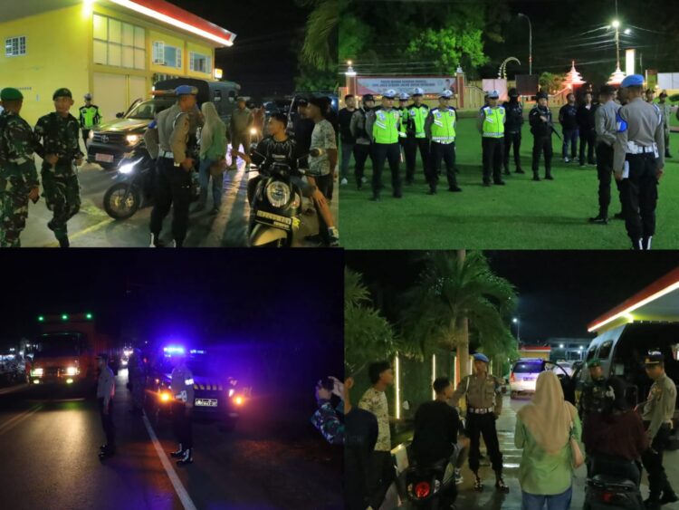 Patroli dimulai dengan Apel Kesiapan Sabtu, (30/03/2024) pukul 22.00.WIB di lapangan Mako Polres Labuhanbatu pimpinan Apel AKP Akhiruddin Harahap memberikan arahan cara bertindak sesuai dengan SOP yang melibatkan 32 personel gabungan dari Polri, Kodim 0209/LB dan Satpol PP Labuhanbatu.