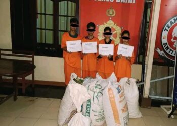 Adapun identitas dari para tersangka yakni RHD (22), RT boru Sihite (19) (perempuan) , SDH (21) (perempuan) dan MYD (17). Sementara 1 tersangka yakni Ilham Lubis masih dalam pengejaran pihak kepolisian