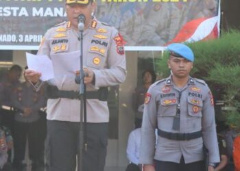 Polresta Manado telah melaksanakan Apel Gelar Pasukan Operasi Ketupat Samrat 2024 dalam rangka memastikan keamanan dan kesehatan masyarakat pada perayaan Idul Fitri 1445 H, Rabu (3/4/2024).