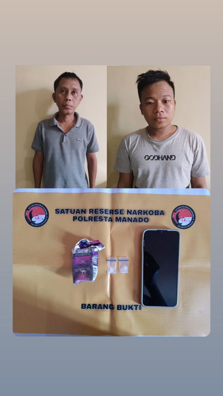 Tim reserse Narkoba Polresta Manado berhasil mengungkap peredaran narkotika jenis sabu. Informasi tersebut didapat dari masyarakat yang melaporkan adanya dua orang lelaki bernama NI alias NUNU dan HP alias ENDA yang diduga memiliki dan menguasai narkotika tersebut, Sabtu (13/4/2024).