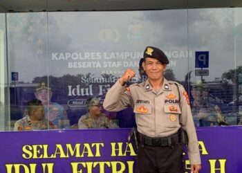 Anggota Polres Lampung Tengah Aiptu Supriyanto