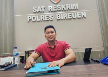 Kasat Reskrim Polres Bireuen, Iptu Adimas Firmansyah, S.Tr. K., S.I.K M,.M.Si