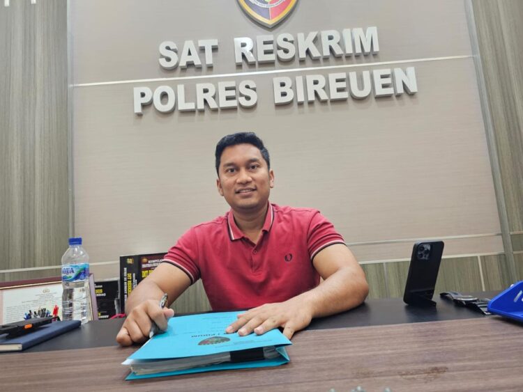 Kasat Reskrim Polres Bireuen, Iptu Adimas Firmansyah, S.Tr. K., S.I.K M,.M.Si