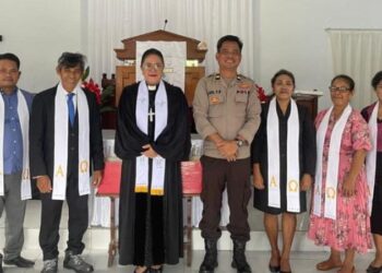 Kepala Bidang Pembinaan Masyarakat (KBO Sat Binmas) Polresta Manado, Ipda Axel melaksanakan kegiatan Minggu Kasih di Gereja GMIM Damai Erpak Buha. Kegiatan ini mendapat sambutan hangat dari masyarakat sekitar.