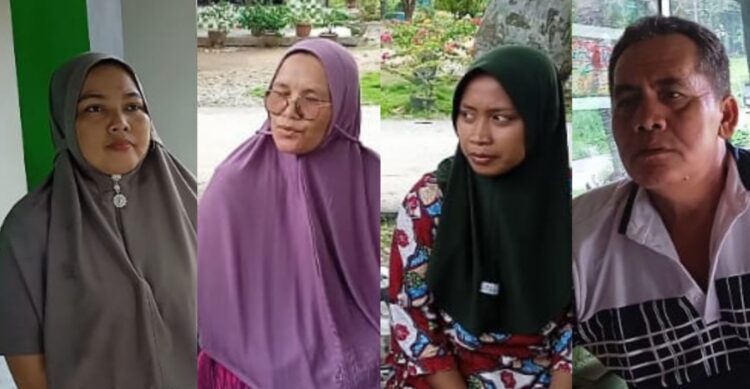 Dokumentasi wawancara dengan beberapa warga Pulo Padang, Kecamatan Rantau Utara, Kabupaten Labuhanbatu (Foto : Dok/Mitrapolri.com)