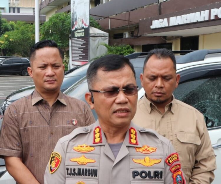BERI KETERANGAN: Kapolrestabes Medan Kombes Teddy John Sahala Marbun saat memberikan keterangan kepada wartawan di Mapolrestabes, Kamis (2/5/2024).(Foto Dok/Polrestabes)