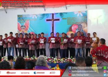 Lapas Kelas IIA Pematangsiantar, saat para Petugas bersama Warga Binaan Pemasyarakatan (WBP) Nasrani merayakan Hari Paskah, salah satu hari besar penting umat Nasrani. Sebagai bagian dari rangkaian perayaan, para petugas dan warga binaan mengikuti rangkaian kegiatan dengan penuh kegembiraan sepanjang acara.