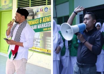 Stikes Muhammadiyah Lhokseumawe hari ini menggelar aksi damai yang diikuti oleh seluruh dosen, tenaga pendidik, dan mahasiswa yang berlangsung di halaman kampus stikes Muhammadiyah Lhokseumawe. Aksi ini merupakan bentuk solidaritas terhadap rakyat Palestina dan pengecaman terhadap tindakan Israel, Selasa (7/5/24).