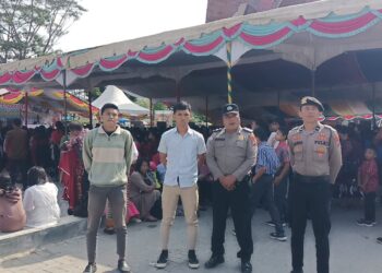 Polres Samosir melaksanakan pengamanan Ibadah Perayaan Kenaikan Yesus Kristus di Gereja Gereja wilayah Kabupaten Samosir dengan pelaksanaan dimulai pukul 08:00 Wib.Kamis, (09/05/2024).