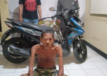 Unit Reserse Kriminal (Reskrim) Polsek Wangon Polresta Banyumas menangkap MB (51), warga Kelurahan Donan, Kecamatan Cilacap Tengah, Kabupaten Cilacap lantaran melakukan pencurian sepeda motor di Desa Radegan RT 05 RW 01, Kecamatan Wangon, Kabupaten Banyumas, Kamis (9/5/2024).