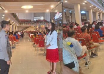 Polresta Manado melaksanakan kegiatan “Minggu Kasih” yang diadakan pada hari Minggu, 19 Mei 2024 pukul 09.00 WITA di Gereja Pantekosta Kota Manado. Acara ini dihadiri oleh Wakil Kepala Satuan Pembinaan Masyarakat (WaKasat Binmas) Polresta Manado, AKP Nelson Tuju, yang memimpin jalannya kegiatan tersebut.