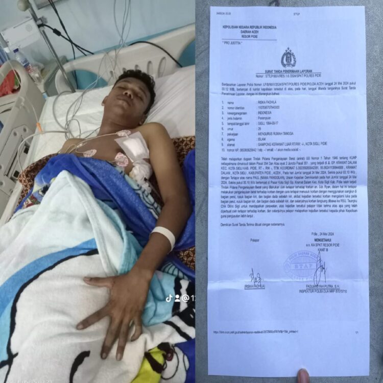 Kondisi Korban masih dirawat di Rumah Sakit Umum Daerah Zainoel Abidin (RSUDZA) Banda Aceh.
