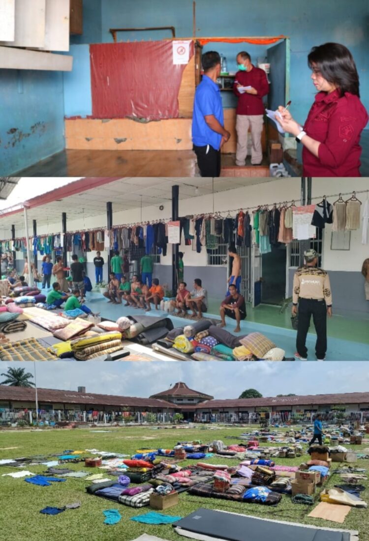 Lapas Kelas IIA Pematangsiantar Kantor Wilayah Kementerian Hukum dan HAM Sumatera Utara mengadakan Penilaian kebersihan dan Kerapian kamar dan blok hunian WBP. Kamis, (02/05/2024).