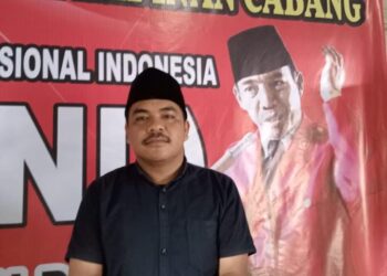 Andi Silalahi selaku sekretaris Gerakan Mahasiswa Nasional Indonesia (GMNI) Kabupaten Dairi