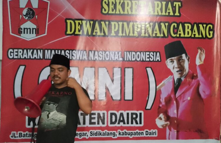 Andi Silalahi Sekretaris GMNI Dairi