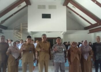Kegiatan Pelatihan Berbasis Kompetensi Program Peningkatan Kompetensi dan Produktivitas Kementerian Ketenagakerjaan RI tahun 2024, berlangsung di aula Balai Latihan Kerja (BLK) Kabupaten Aceh Utara gedung bekas Kantor Bupati Aceh Utara di Jalan T Hamzah Bendahara, Lhokseumawe, Selasa, 11 Juni 2024.