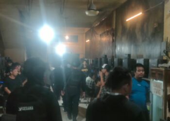 DIAMANKAN: Brimo Polda Sumut dan Polsek Medan Tembung amankan 13 remaja yang diduga akan tawuran, Minggu dini hari (23/6/2024). (Foto Dok/ Polda Sumut)