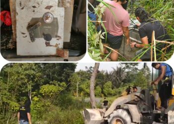 Brangkas KFC balige dicuri para pelaku selanjutnya membongkarnya di Saribu Dolok Simalungun dan dibuang Kecamatan Dolok Pangribuan. (Foto Dok/ Polda Sumut)
