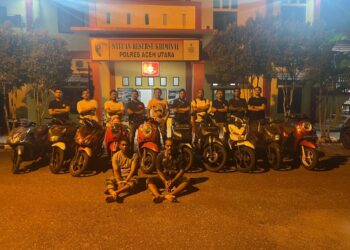 Satuan Reserse Kriminal Polres Aceh Utara melakukan penangkapan terhadap pelaku pencuri kendaraan bermotor berisinial MYH (45) dan MF (35) yang beraksi di wilayah hukum Polres Aceh Utara.