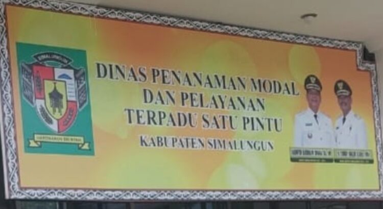 Dinas Penanaman Modal dan Pelayanan Terpadu Satu Pintu Kabupaten Simalungun. (Foto : Dok/Mitrapolri.com)
