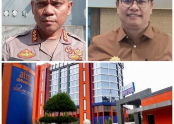 Kabid Humas Polda Sumut, Kombes Pol Hadi Wahyudi dan Poltak Silitonga, SH, MH (Foto Ist)